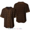 Louis Vuitton Logo Pattern Baseball Jersey Shirt