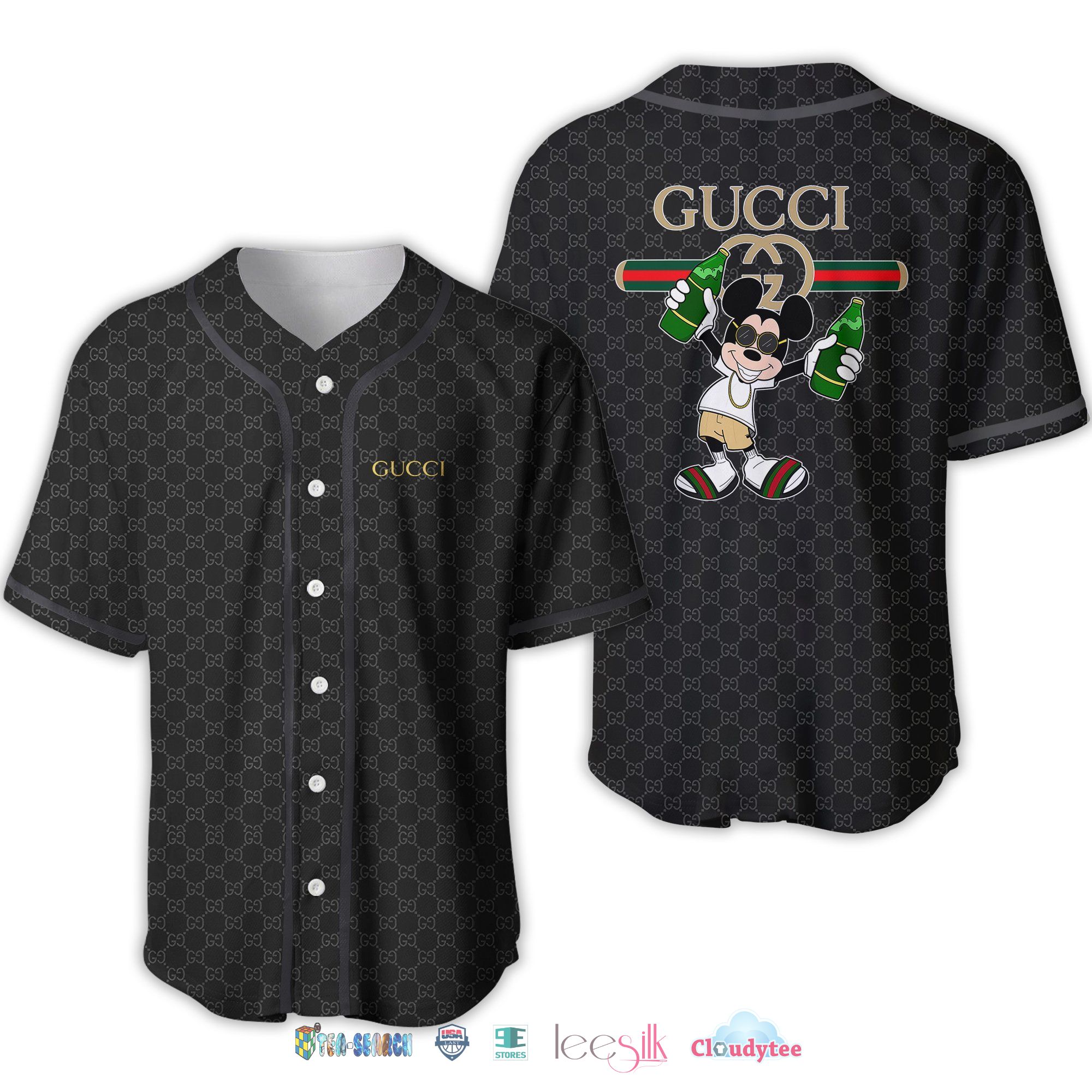Louis Vuitton Mickey Mouse Baseball Jersey Shirt Louis Vuitton Mickey Mouse Baseball Jersey Shirt