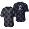Louis Vuitton Paris Lv Blue Baseball Jersey