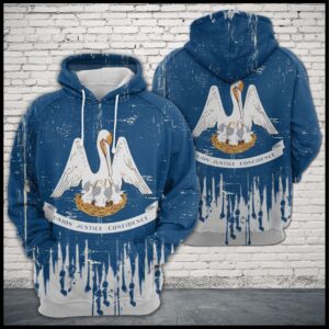 Louisiana Flag 3D Printed Hoodie/Zipper Hoodie - db5d03023644