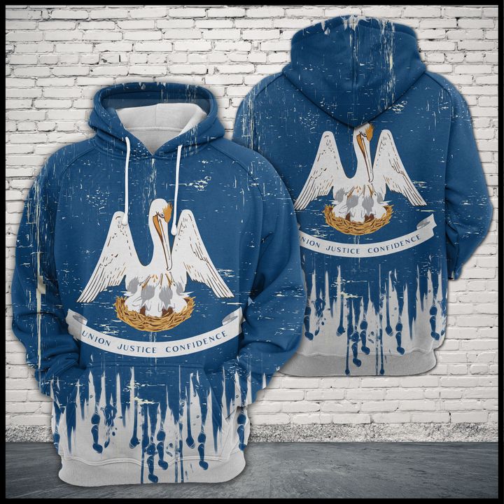 Louisiana Flag 3D Printed Hoodie/Zipper Hoodie - db5d03023644 Louisiana Flag 3D Printed Hoodie/Zipper Hoodie - db5d03023644