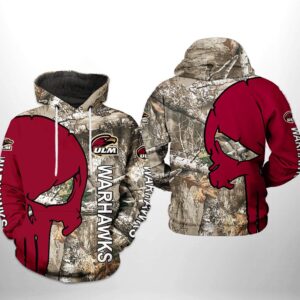 Louisiana Monroe Warhawks NCAA Camo Veteran Hunting 3D Printed Hoodie/Zipper Hoodie - 5e3e0f47636a
