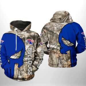 Louisiana Tech Bulldogs NCAA Camo Veteran Hunting 3D Printed Hoodie/Zipper Hoodie - 34fa4105b3e1
