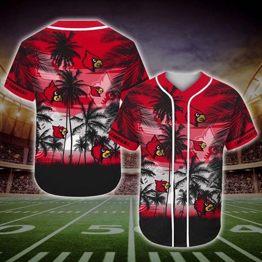 Louisville Cardinal Tropical Baseball Jersey Louisville Cardinal Tropical Baseball Jersey