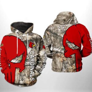 Louisville Cardinals NCAA Camo Veteran Hunting 3D Printed Hoodie/Zipper Hoodie - c67328c52c71