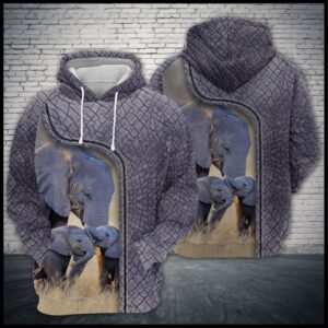 Love Elephant 3D Printed Hoodie/Zipper Hoodie - 14d355e1599f