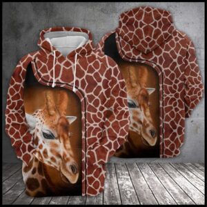 Love Giraffe 3D Printed Hoodie/Zipper Hoodie - d2cc2642c7b3