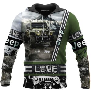 Love Jeep 3D Printed Hoodie/Zipper Hoodie - 2e6bd34d7290