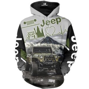 Love Jeep 3D Printed Hoodie/Zipper Hoodie - b2379fd917d1