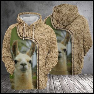 Love Llama 3D Printed Hoodie/Zipper Hoodie - fecd1643e8d5