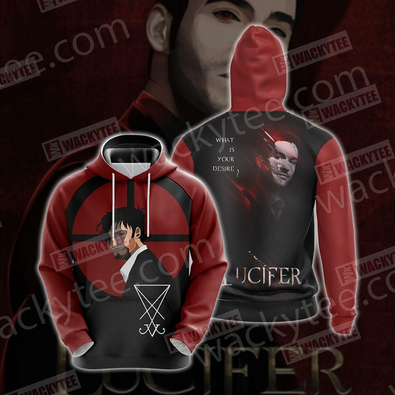 Lucifer New Version Unisex 3D Hoodie All Over Print Hoodie2415 - c987a1b77d9a Lucifer New Version Unisex 3D Hoodie All Over Print Hoodie2415 - c987a1b77d9a