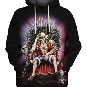 Luffy King of Pirates One Piecie Men and Women 3D Hoodie Shirt One Piecie Luffy 3D Shirt Luffy 3D All Over Printed Shirt - 86d535433ebc