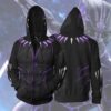 MARVEL COMICS � Black Panther Purple Cosplay 3D Hoodie For Men Women All Over 3D Printed Hoodie - f0fcd1c77223