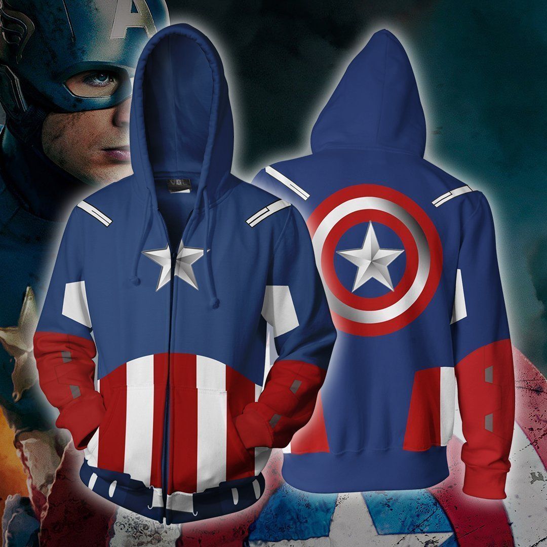 MARVEL COMICS � Captain America Avengers Cosplay 3D Hoodie For Men Women All Over 3D Printed Hoodie - 31737e857f16 MARVEL COMICS � Captain America Avengers Cosplay 3D Hoodie For Men Women All Over 3D Printed Hoodie - 31737e857f16