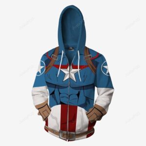 MARVEL COMICS ï¿½ Captain America Battle Cosplay 3D Hoodie For Men Women All Over 3D Printed Hoodie - 81df18e469a7