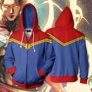 MARVEL COMICS ï¿½ Captain Marvel Classic Cosplay 3D Hoodie For Men Women All Over 3D Printed Hoodie - ee57392627e9