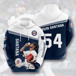 MINNESOTA TWINS Ervin Santana 3D Hoodie For Men For Women