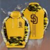 MLB San Diego Padres 3D Hoodie For Men For Women