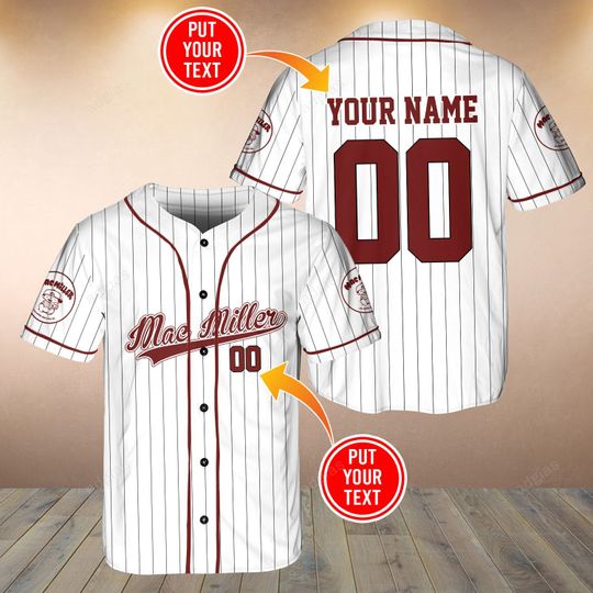 Mac Miller Custom Name And Number Baseball Jersey Shirt Mac Miller Custom Name And Number Baseball Jersey Shirt