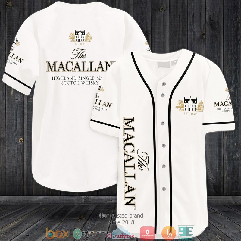 Macallan Single Malt Scotch Whisky Baseball Jersey Macallan Single Malt Scotch Whisky Baseball Jersey