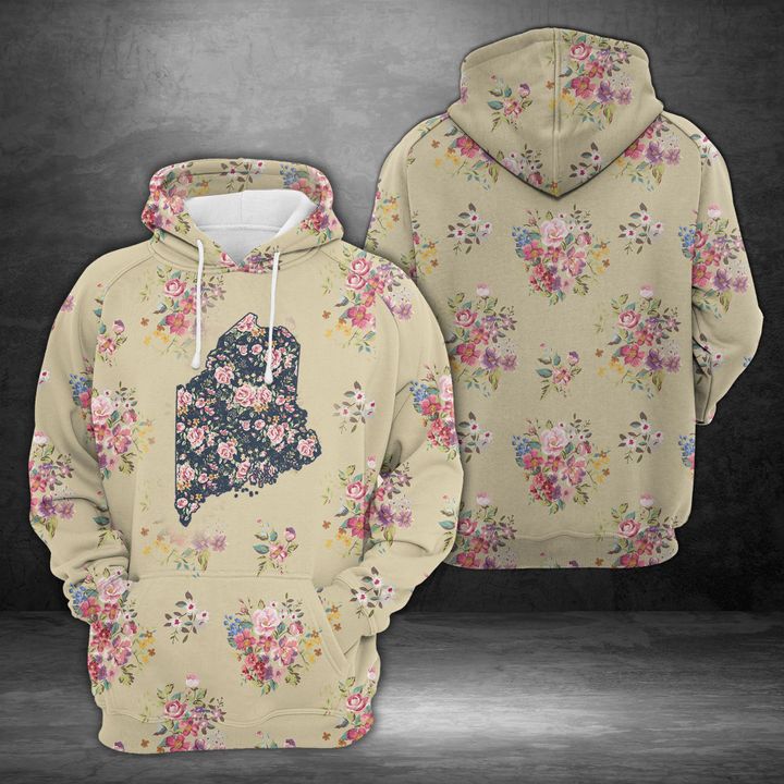 Maine Floral Vintage 3D Printed Hoodie/Zipper Hoodie - d4db0cdf279b Maine Floral Vintage 3D Printed Hoodie/Zipper Hoodie - d4db0cdf279b