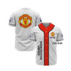 Manchester United Custom Name Baseball Jersey