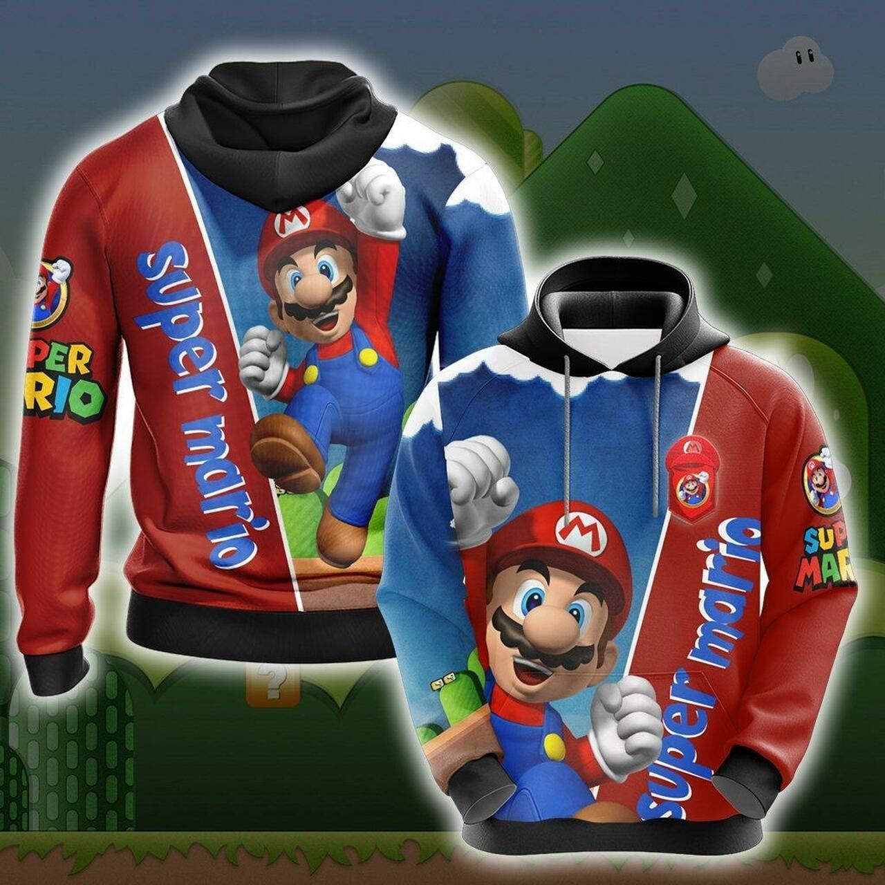 Mario Bros Unisex 3D Hoodie All Over Print Hoodie1797 - 9f19746ba23c Mario Bros Unisex 3D Hoodie All Over Print Hoodie1797 - 9f19746ba23c
