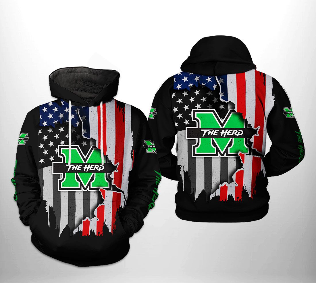 Marshall Thundering Herd NCAA US Flag 3D Printed Hoodie/Zipper Hoodie - 6f8f09f0ed98 Marshall Thundering Herd NCAA US Flag 3D Printed Hoodie/Zipper Hoodie - 6f8f09f0ed98
