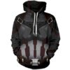 Marvel Captain America Pullover And Zippered Hoodies Custom 3D Graphic Printed 3D Hoodie All Over Print Hoodie For Men For Women - d8d95ce00245