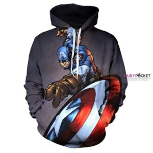 Marvel Hero Captain America Steve Rogers 3D Hoodie For Men Women All Over 3D Printed Hoodie - 825bf8346a44