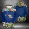 Maryland Flower 3D Printed Hoodie/Zipper Hoodie - 7d15a84d92b0