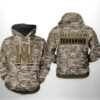 Maryland Terrapins NCAA Camo Veteran 3D Printed Hoodie/Zipper Hoodie - 132000000000