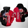 Maryland Terrapins NCAA US Flag Skull 3D Printed Hoodie/Zipper Hoodie - e92a9edf02a7