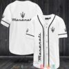 Maserati White Baseball Jersey
