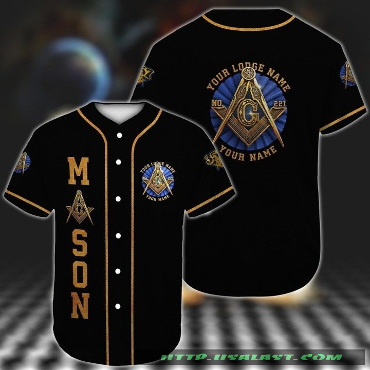 Masonic Lodge Custom Baseball Jersey Shirt Masonic Lodge Custom Baseball Jersey Shirt