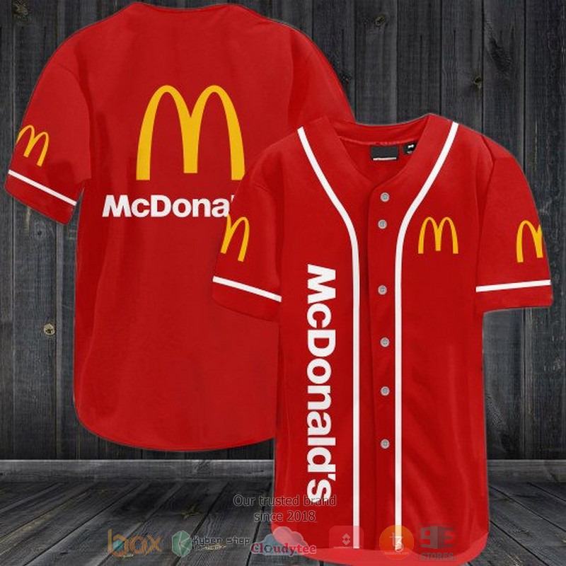 Mcdonald’S Red Baseball Jersey Mcdonald’S Red Baseball Jersey