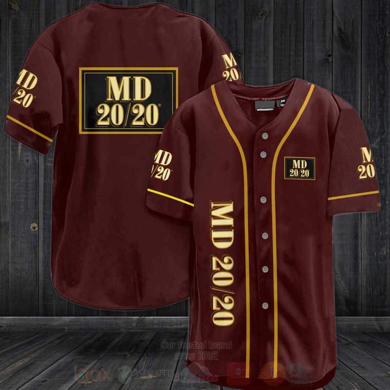 Md 20-20 Baseball Jersey Shirt Md 20-20 Baseball Jersey Shirt