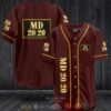 Md 20 20 Dark Red Baseball Jersey