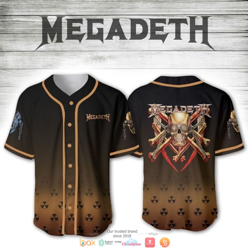 Megadeth Band Baseball Jersey Megadeth Band Baseball Jersey