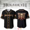 Megadeth Skull Baseball Jersey Shirt