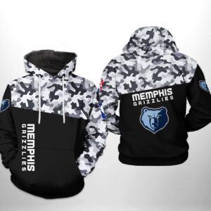Memphis Grizzlies NBA Camo Veteran Team 3D Printed Hoodie/Zipper Hoodie - 10aa4da660df