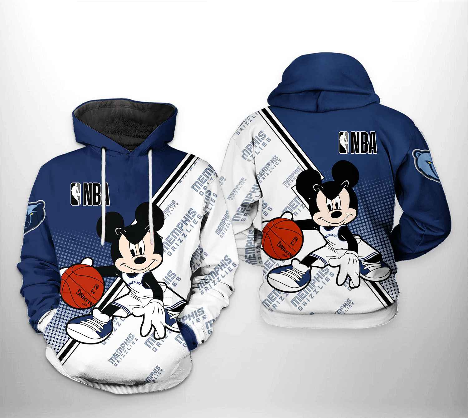 Memphis Grizzlies NBA Mickey 3D Printed Hoodie/Zipper Hoodie - 7cdb3575e17d Memphis Grizzlies NBA Mickey 3D Printed Hoodie/Zipper Hoodie - 7cdb3575e17d