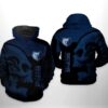 Memphis Grizzlies NBA Skull Team 3D Printed Hoodie/Zipper Hoodie - df7c5ee94edb