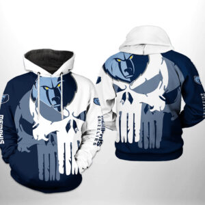 Memphis Grizzlies NBA Team Skull 3D Printed Hoodie/Zipper Hoodie - f69f4ca0f43a