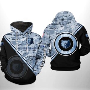 Memphis Grizzlies NBA US Camo Team 3D Printed Hoodie/Zipper Hoodie - 95a212aed423