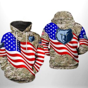 Memphis Grizzlies NBA US Flag Camo Veteran Team 3D Printed Hoodie/Zipper Hoodie - 67f43e433dd6