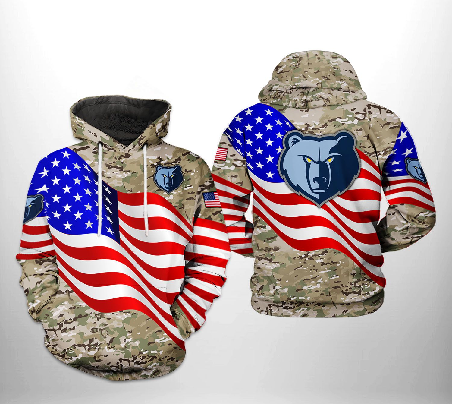 Memphis Grizzlies NBA US Flag Camo Veteran Team 3D Printed Hoodie/Zipper Hoodie - 67f43e433dd6 Memphis Grizzlies NBA US Flag Camo Veteran Team 3D Printed Hoodie/Zipper Hoodie - 67f43e433dd6