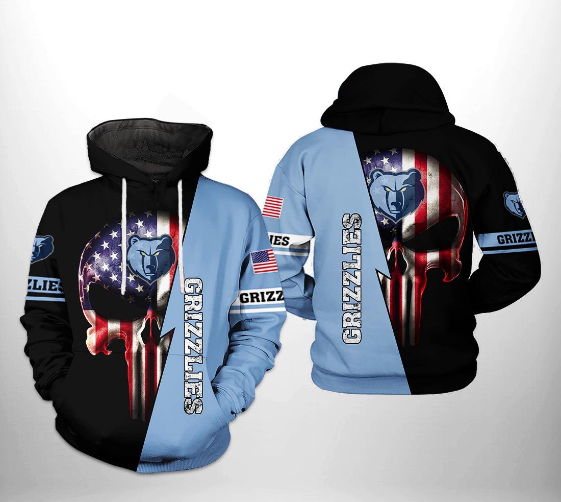 Memphis Grizzlies NBA US Flag Skull Team 3D Printed Hoodie/Zipper Hoodie - 29776a566a3f Memphis Grizzlies NBA US Flag Skull Team 3D Printed Hoodie/Zipper Hoodie - 29776a566a3f