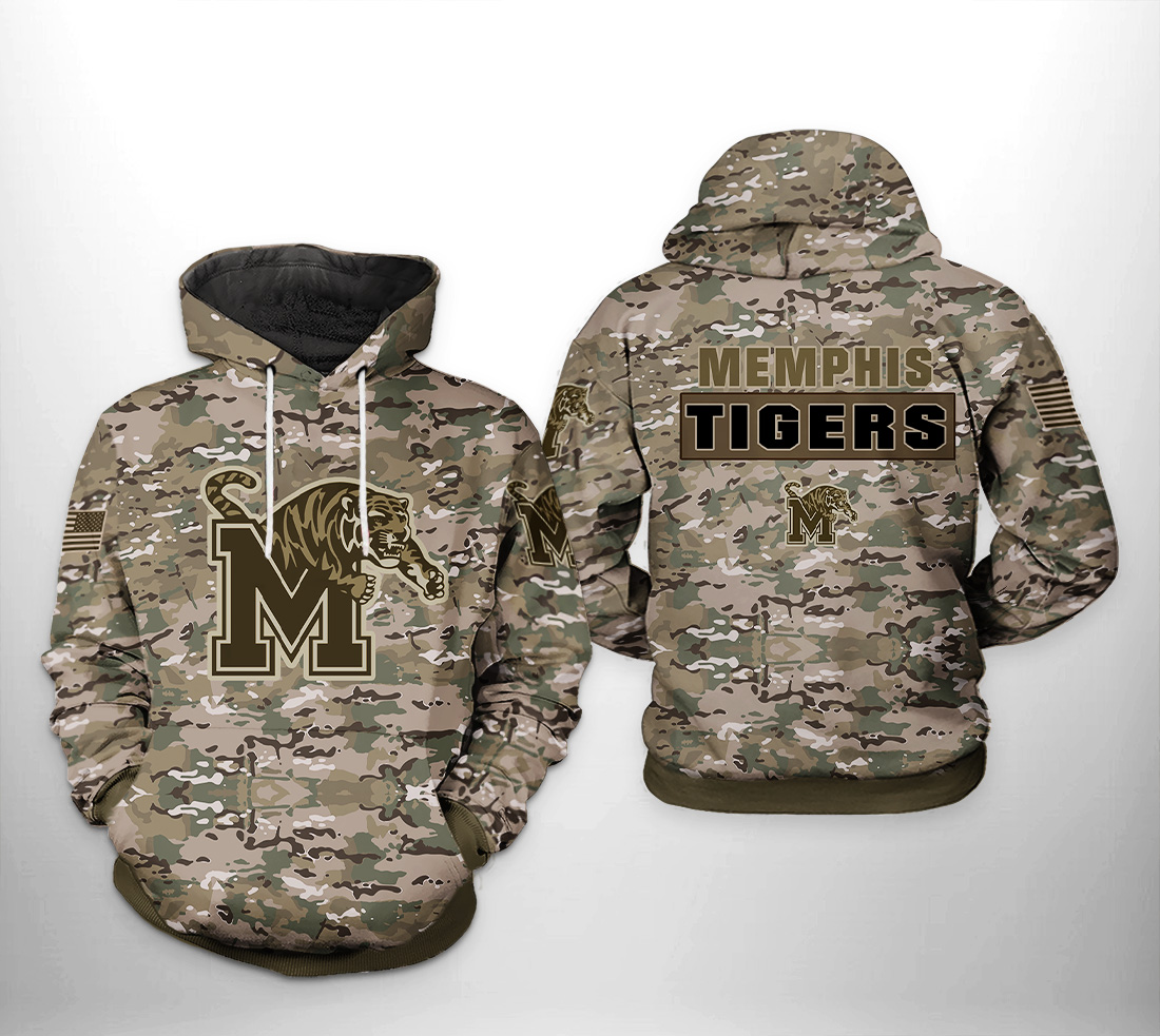 Memphis Tigers NCAA Camo Veteran 3D Printed Hoodie/Zipper Hoodie - ee37071ef64d Memphis Tigers NCAA Camo Veteran 3D Printed Hoodie/Zipper Hoodie - ee37071ef64d