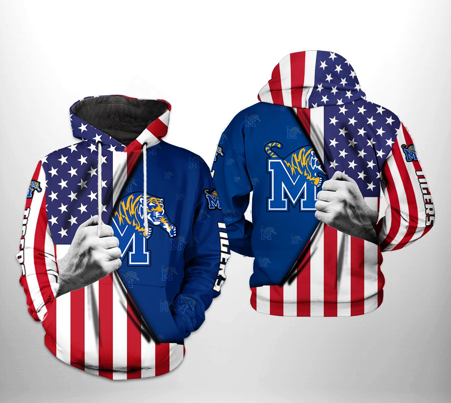 Memphis Tigers NCAA US Flag 3D Printed Hoodie/Zipper Hoodie - 577ec23ad5d1 Memphis Tigers NCAA US Flag 3D Printed Hoodie/Zipper Hoodie - 577ec23ad5d1